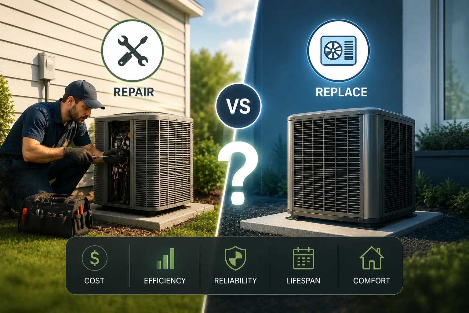 AC Repair vs Replacement: Which One Should You Choose?